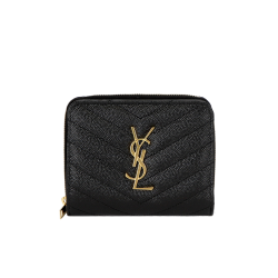  SAINT LAURENT 입생로랑 모노그램 컴팩트 지퍼어라운드 지갑