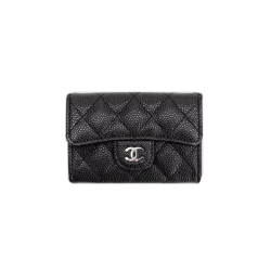 3위 CHANEL 샤넬 카드지갑 케비어 은장 A80799