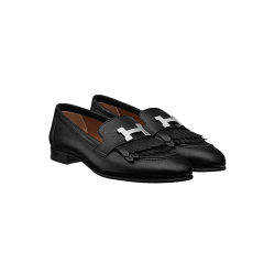  HERMES 에르메스 H 튈르리 블로퍼 단화 블랙