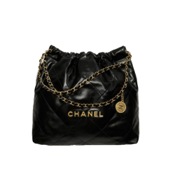 5위 CHANEL 샤넬 샤이니 카프스킨 골드메탈 22백 스몰 AS3260
