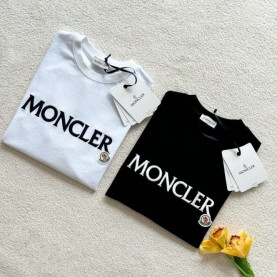 MONCLER 몽클레어 로고 자수 반팔 티셔츠