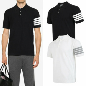 THOM BROWNE 톰브라운 사선 3버튼 니트
