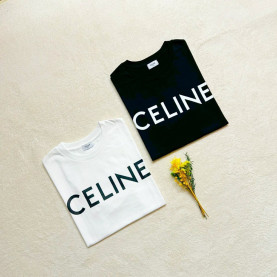 CELINE 셀린느 로고 루즈 반팔