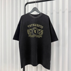 VETEMENTS 베트멍 블랙 로얄 반팔 티셔츠